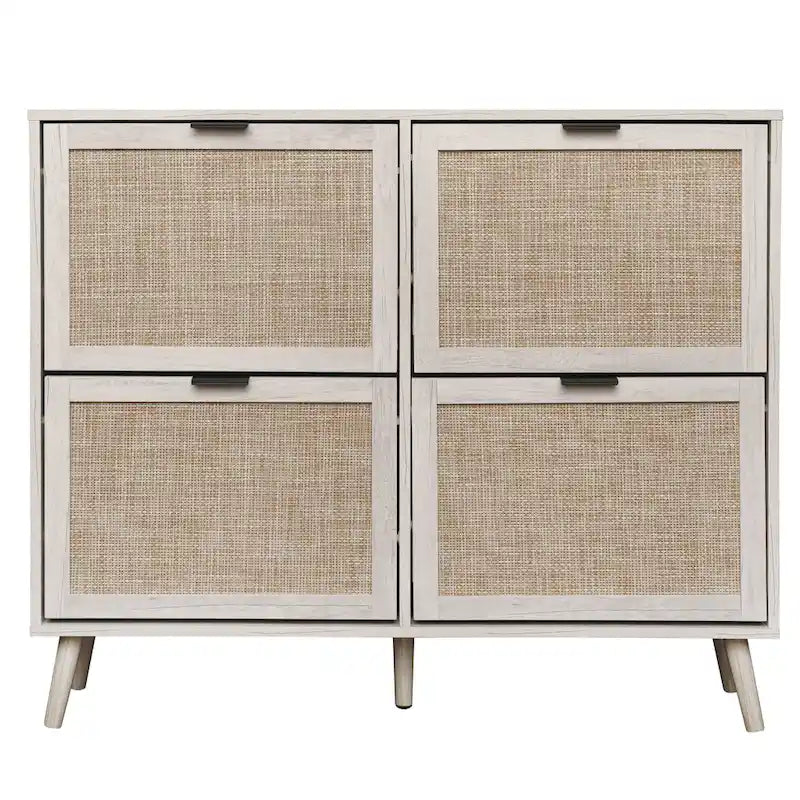 Schuhregal mit 4 Türen, freistehender moderner Schuhschrank, für den Eingangsbereich