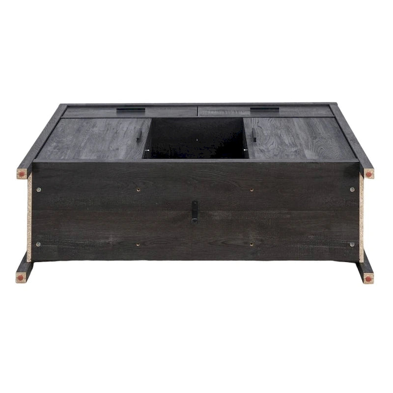 Sideboard-Aufbewahrungsschrank, 120 cm breit, mit zwei Schränken, zwei Schubladen, zwei offenen Regalfächern