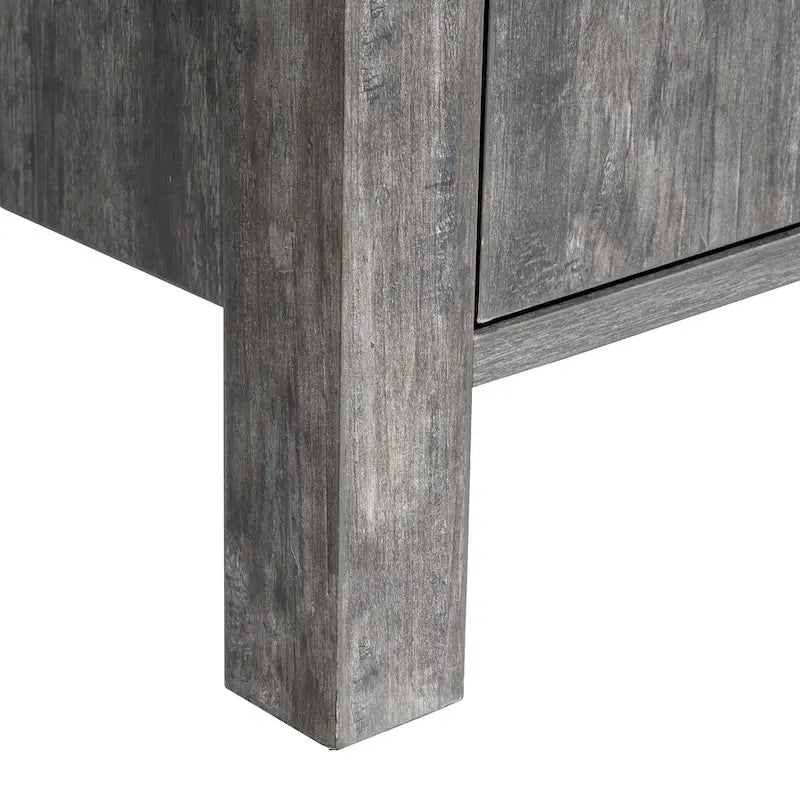 Sideboard-Aufbewahrungsschrank, 120 cm breit, mit zwei Schränken, zwei Schubladen, zwei offenen Regalfächern