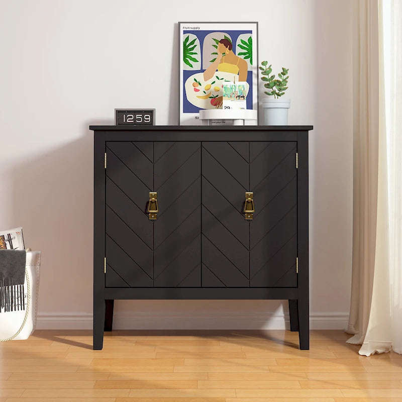 2 Door Wooden Sideboard Cabinets