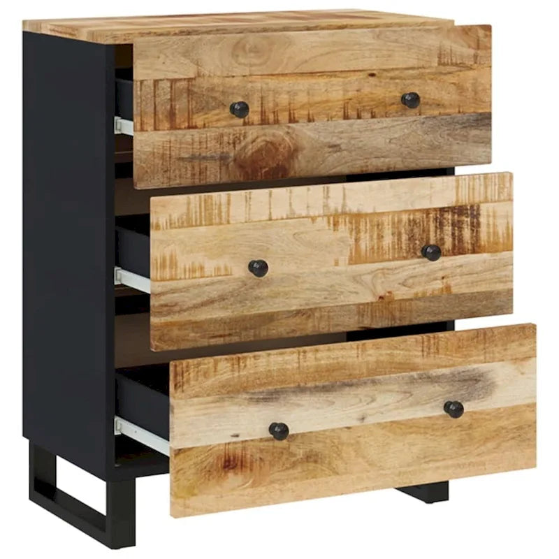 Industrieller Holzschrank, Aufbewahrung, Akzent, Sideboard, Konsole mit Schubladen