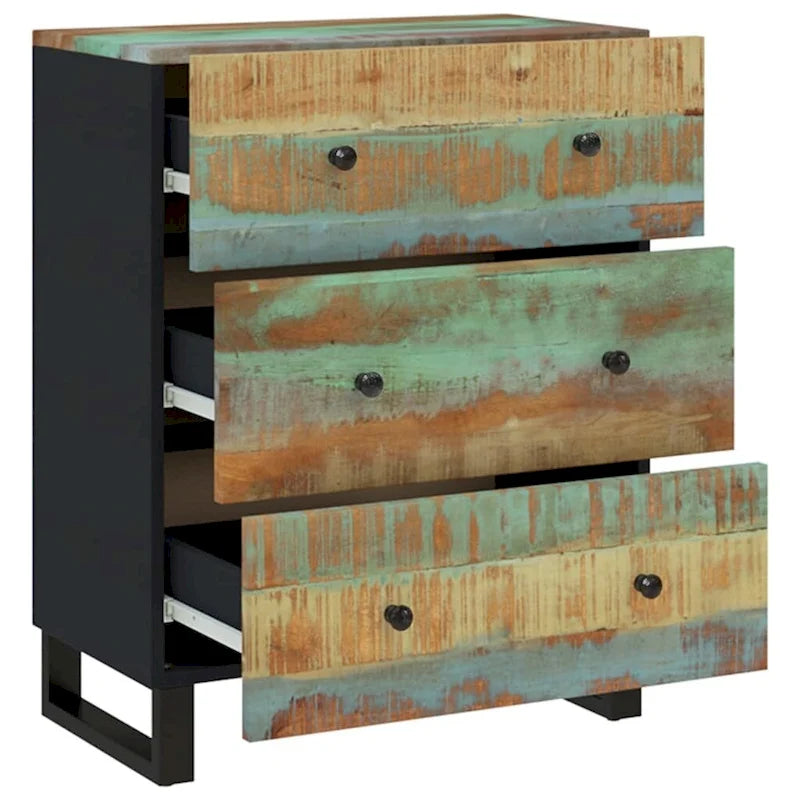 Industrieller Holzschrank, Aufbewahrung, Akzent, Sideboard, Konsole mit Schubladen