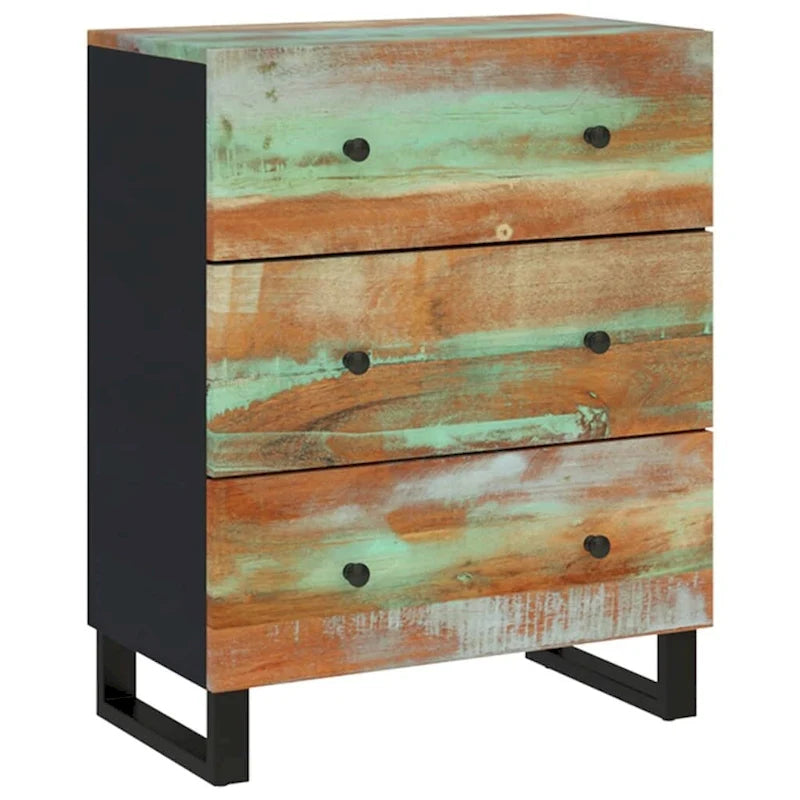 Industrieller Holzschrank, Aufbewahrung, Akzent, Sideboard, Konsole mit Schubladen