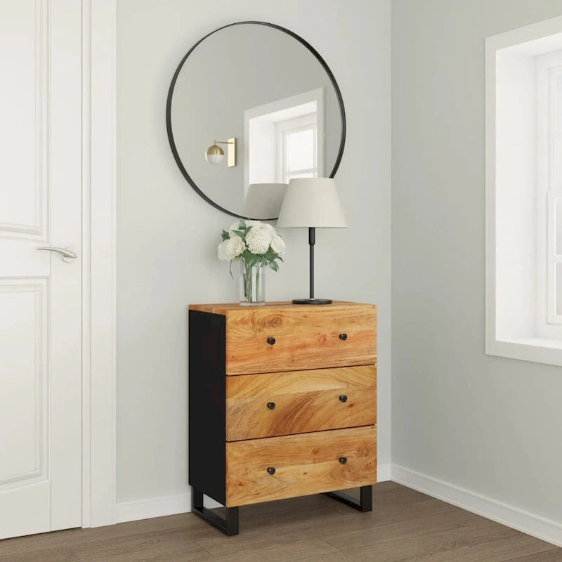 Industrieller Holzschrank, Aufbewahrung, Akzent, Sideboard, Konsole mit Schubladen