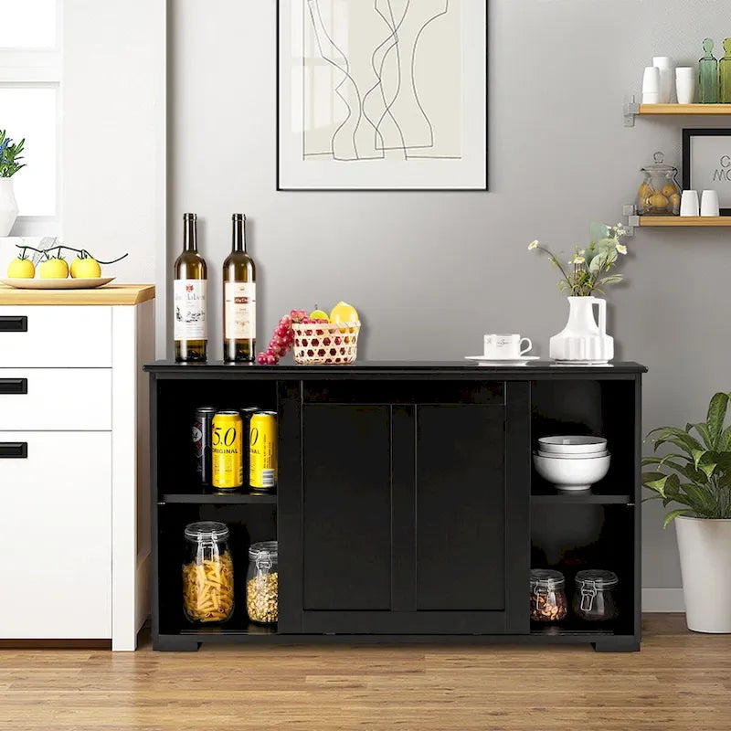 Antique Stackable Kitchen Storage Sideboard with Height Adjustable Shelf - 42 x 13 x 23.5 (L x W x H)