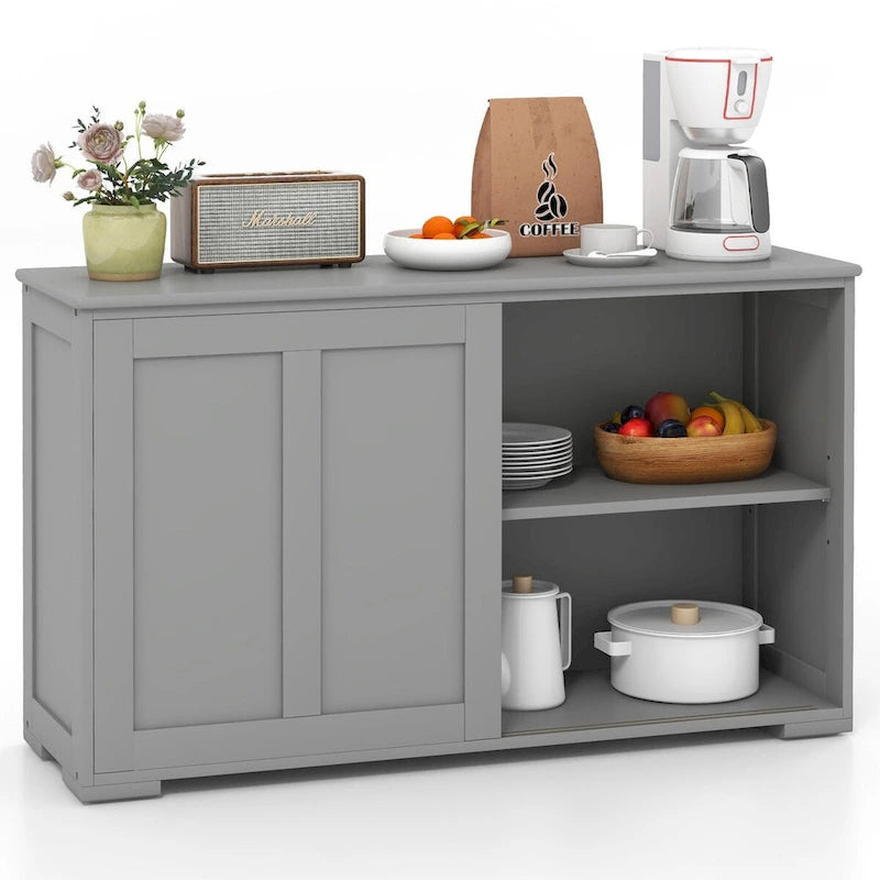 Antikes stapelbares Küchen-Sideboard mit höhenverstellbarem Regal – 42 x 13 x 23,5 (L x B x H)