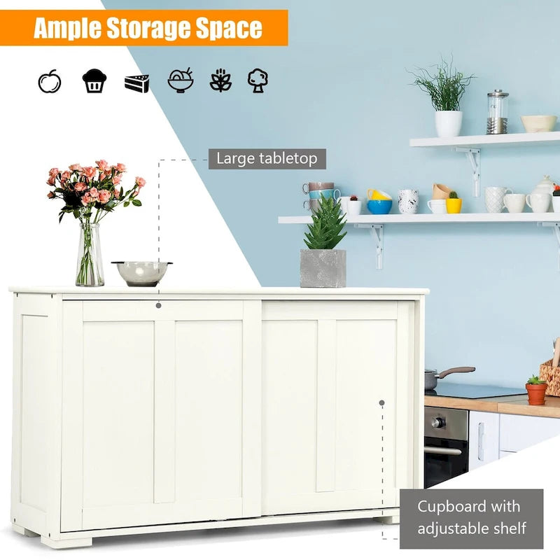 Antikes stapelbares Küchen-Sideboard mit höhenverstellbarem Regal – 42 x 13 x 23,5 (L x B x H)