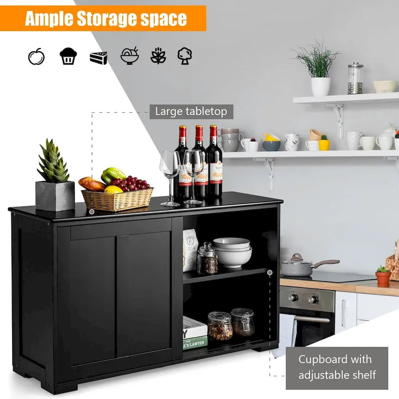 Antikes stapelbares Küchen-Sideboard mit höhenverstellbarem Regal – 42 x 13 x 23,5 (L x B x H)