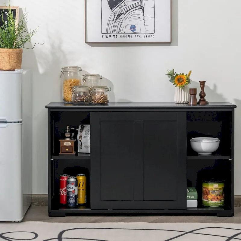 Antikes stapelbares Küchen-Sideboard mit höhenverstellbarem Regal – 42 x 13 x 23,5 (L x B x H)