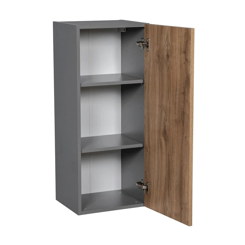 Wandschrank 9x36 Einzeltür Grau - 9x36x12