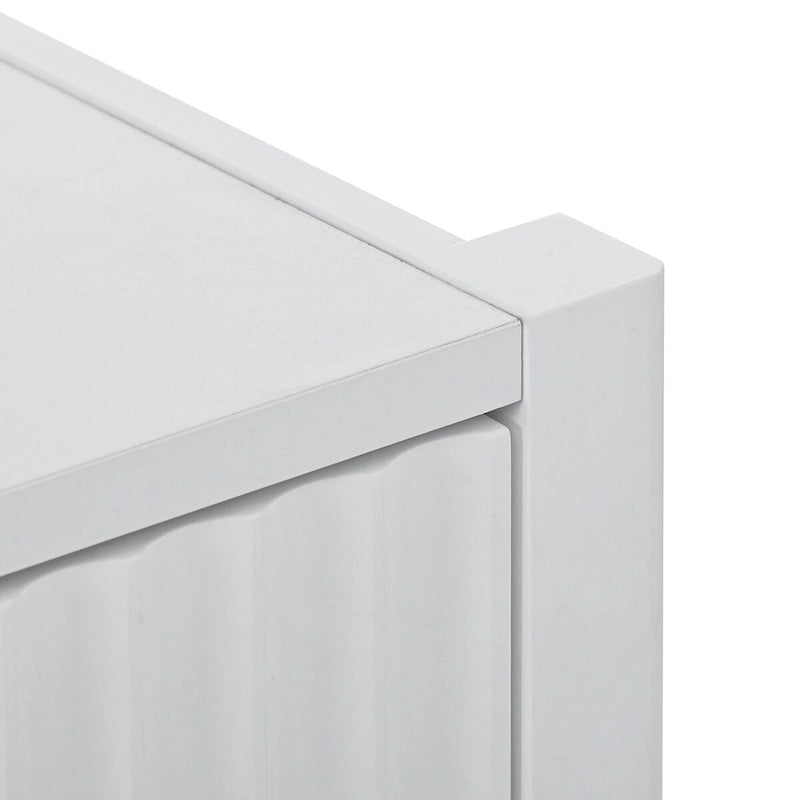 Akzent-Sideboard Holzschrank mit Metallgriffen