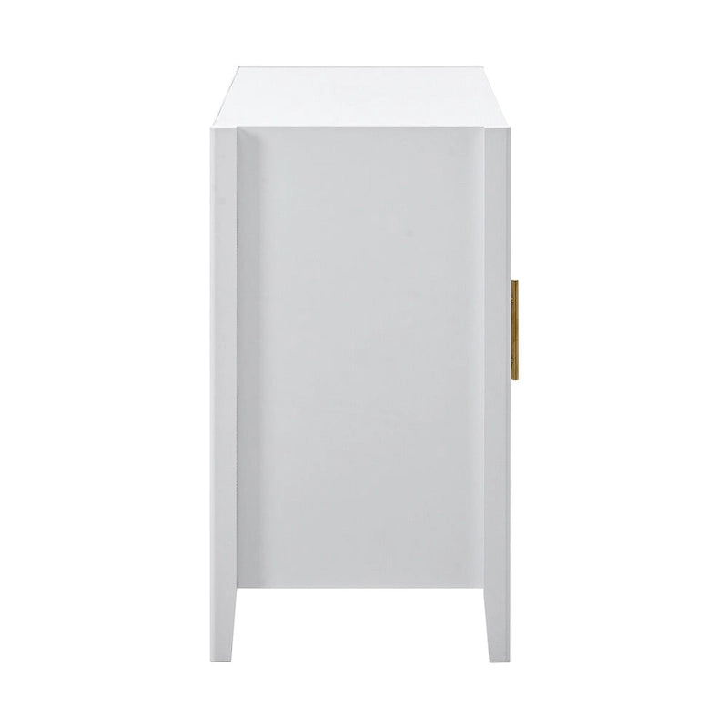 Akzent-Sideboard Holzschrank mit Metallgriffen