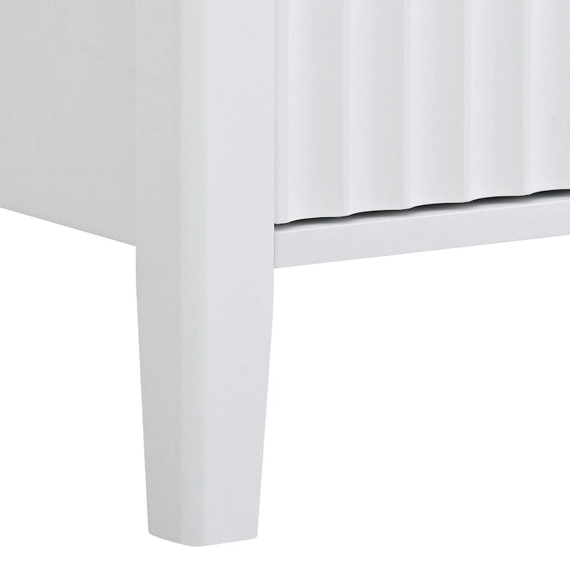 Akzent-Sideboard Holzschrank mit Metallgriffen