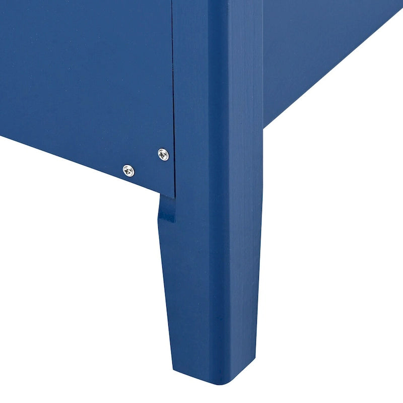 Akzent-Sideboard Holzschrank mit Metallgriffen
