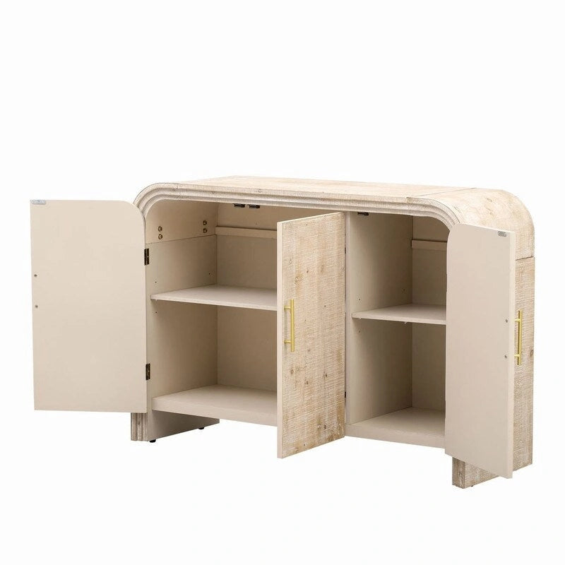 47.2W Sideboard mit goldenen Griffen und verstellbaren Einteilern - N/A