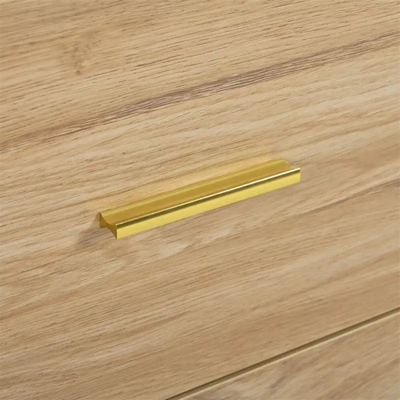Moderne Naturholz-Kommode mit 6 Schubladen