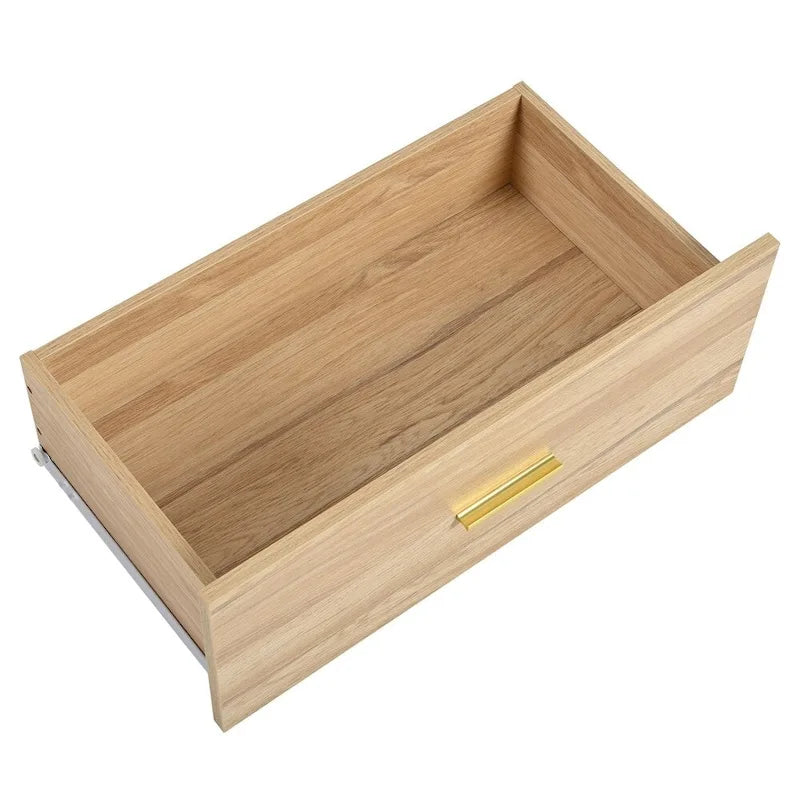 Moderne Naturholz-Kommode mit 6 Schubladen