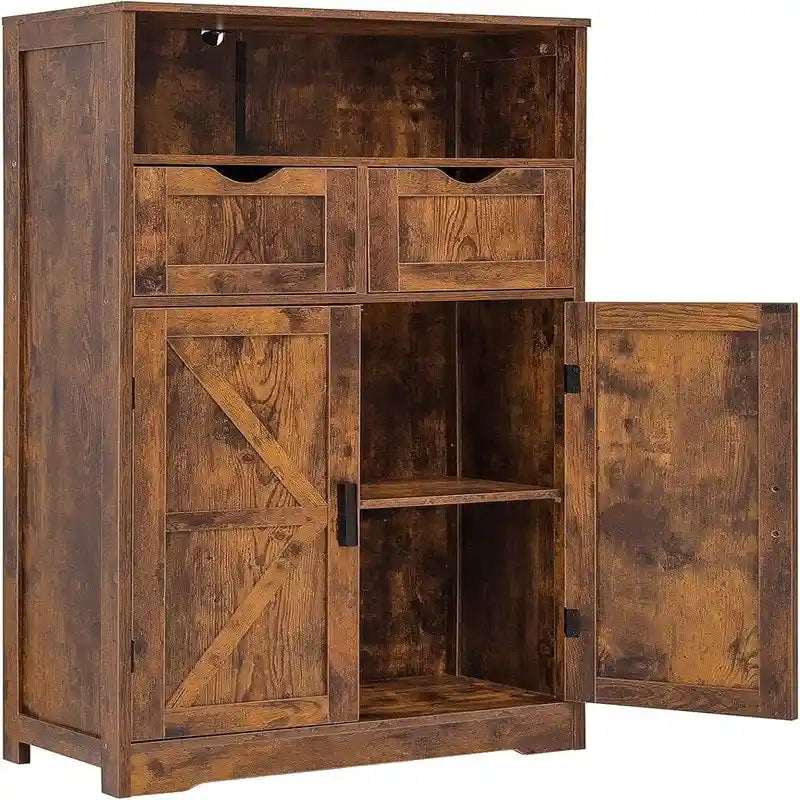 Bodenschrank mit 2 Türen, 2 Schubladen - 11.4T x 23.6B x 42.7H