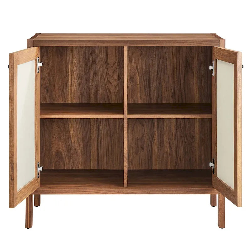 33" Wood Grain Storage Cabinet