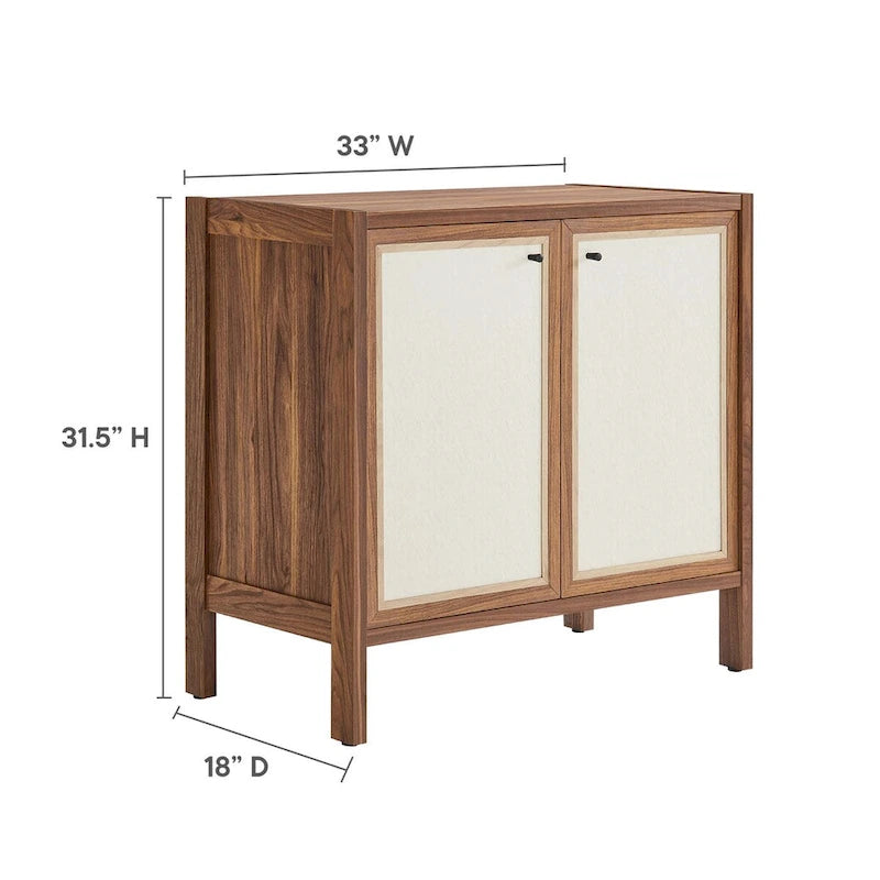 33" Holzmaserung-Aufbewahrungsschrank
