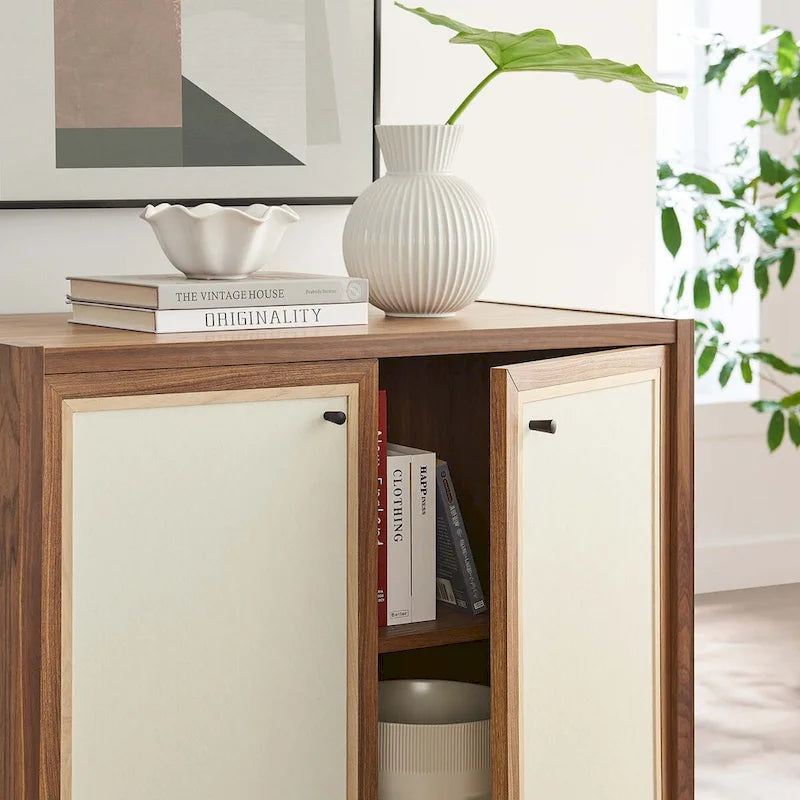 33" Holzmaserung-Aufbewahrungsschrank