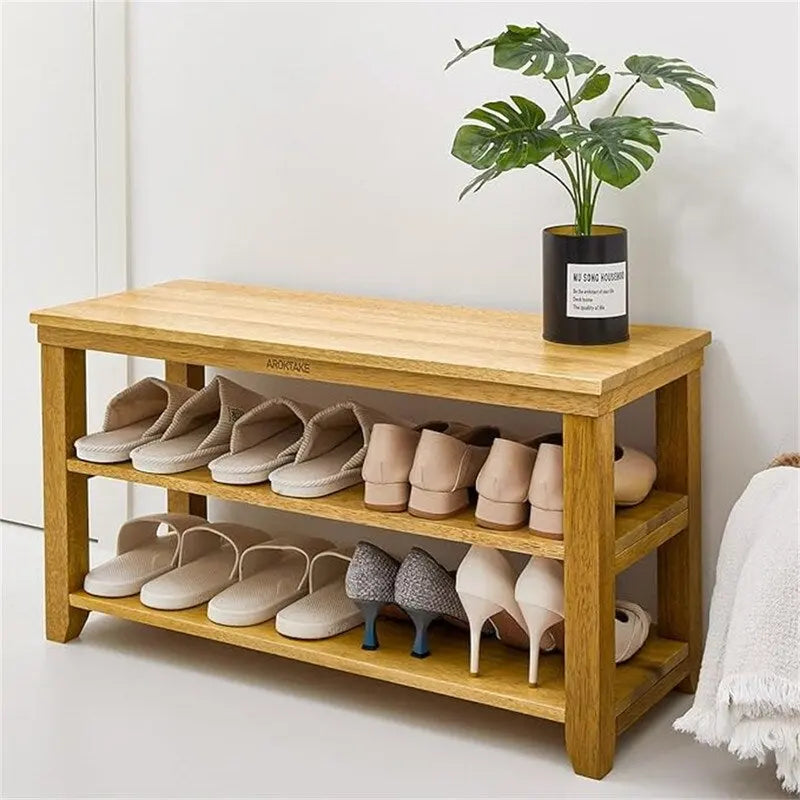 Sitzbank 2-stöckig Holz Schwerlast - 30T x 80B x 42H