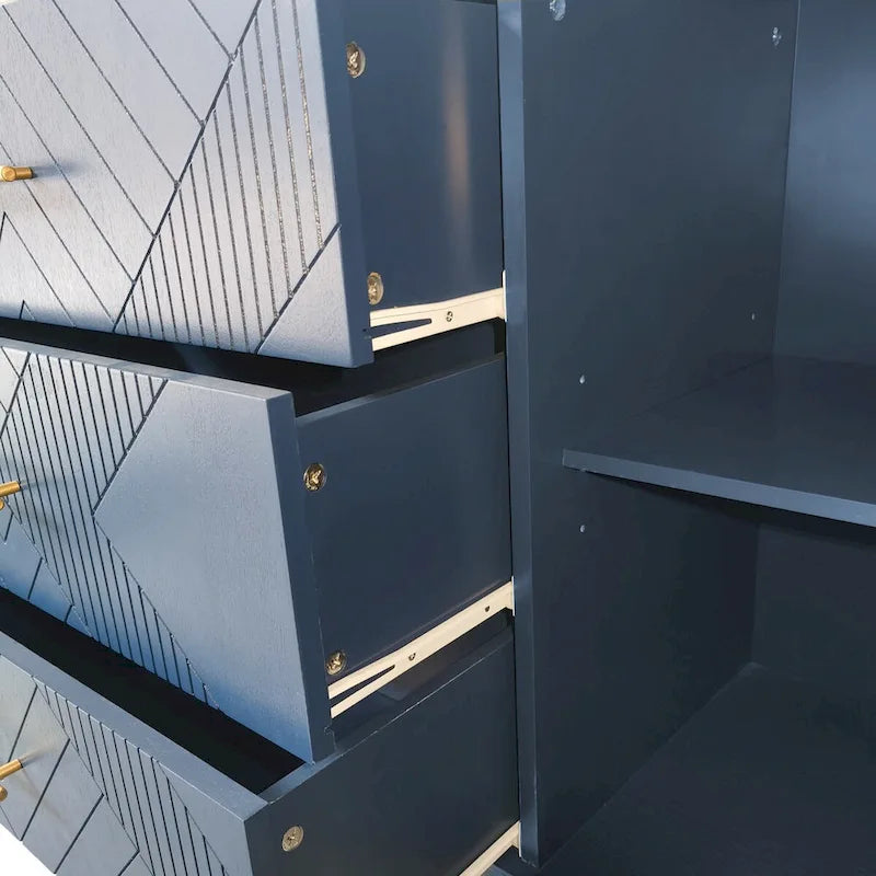 2-türiger 3-Schubladen-Schrank