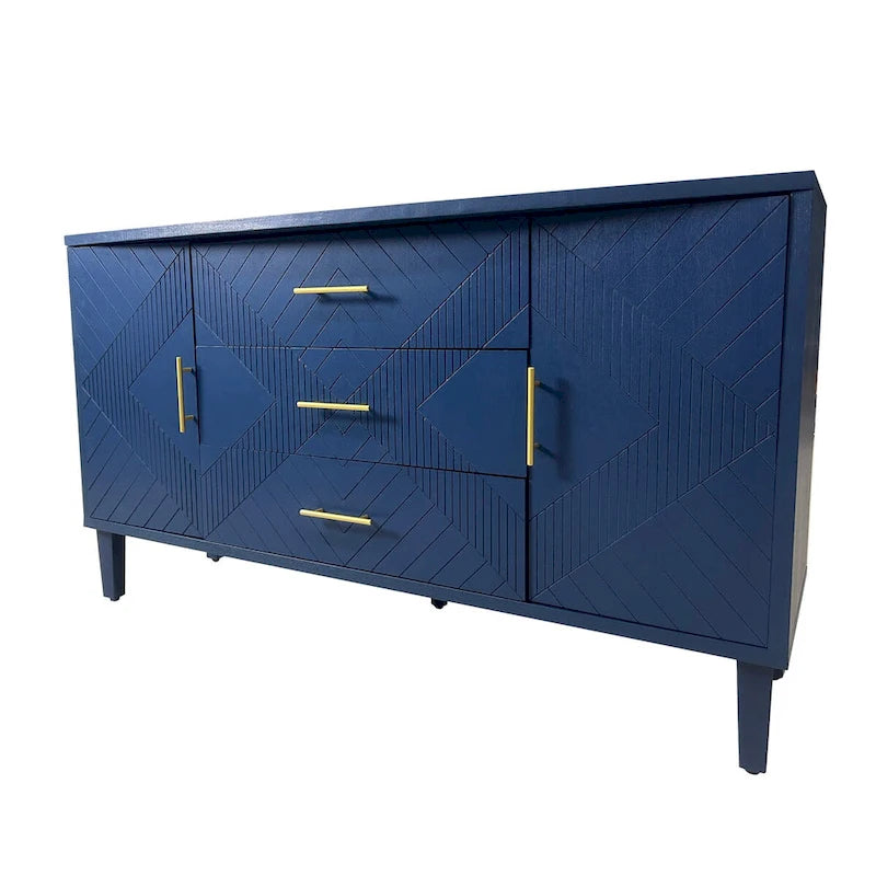 2-türiger 3-Schubladen-Schrank