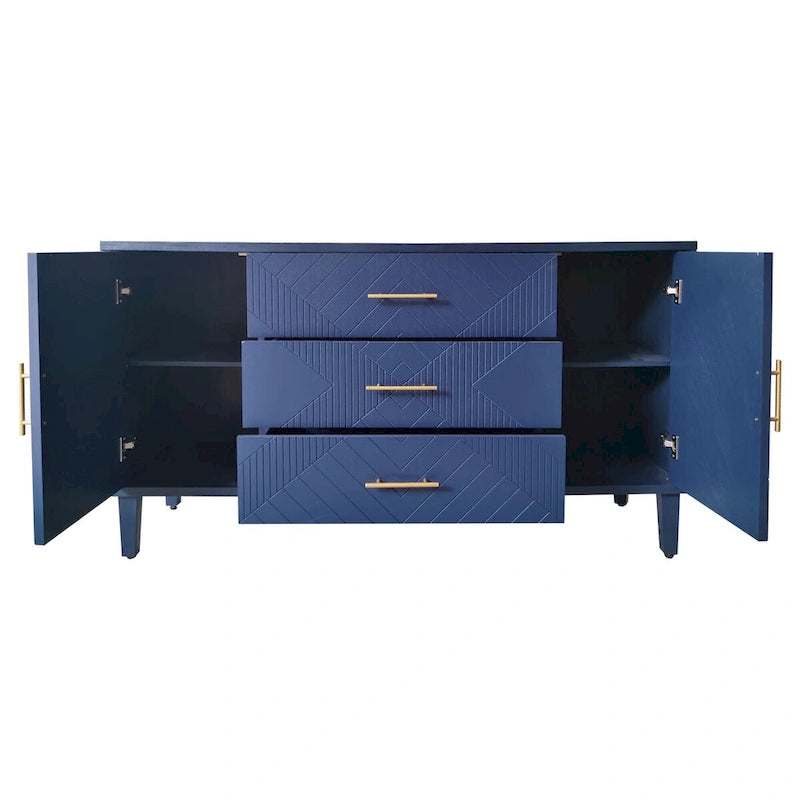 2-türiger 3-Schubladen-Schrank