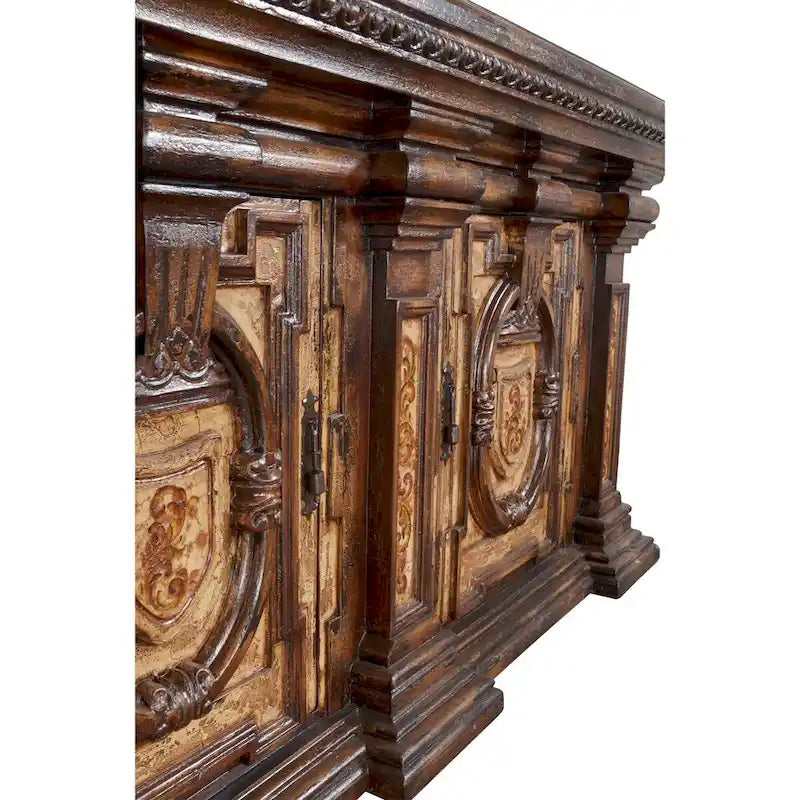 Grand Sideboard - Hand-Painted Solid Wood, 97.5W x 48H