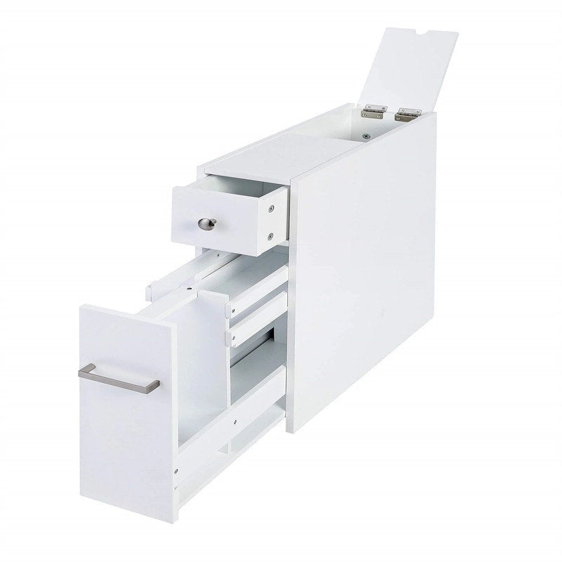 Slim Bathroom Storage Cabinet - 19.69D x 6.45W x 22.83H