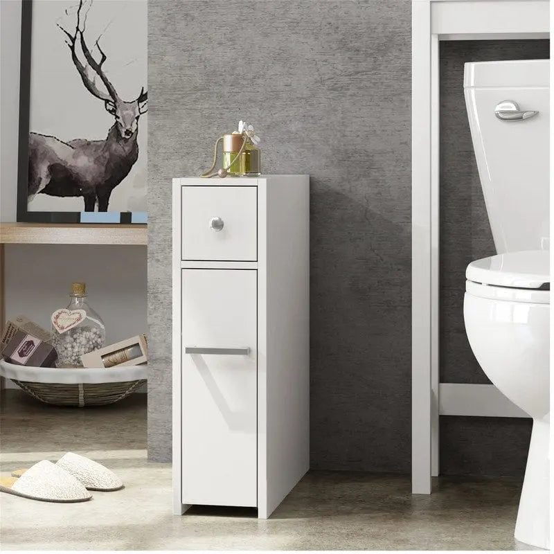 Slim Bathroom Storage Cabinet - 19.69D x 6.45W x 22.83H