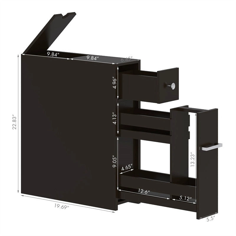 Schlanker Badezimmerschrank - 19,69T x 6,45B x 22,83H