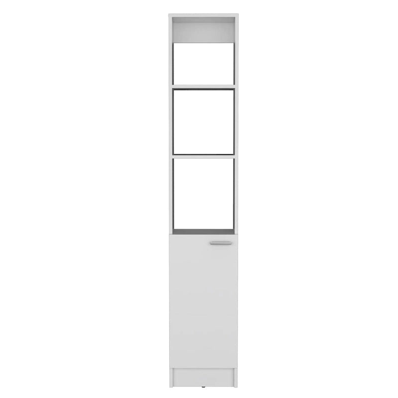 Bathroom Storage Cabinet with one Doors, Tall Bathroom Cabinet with 6 Shelves, for Bathroom, Living Room, Kitchen